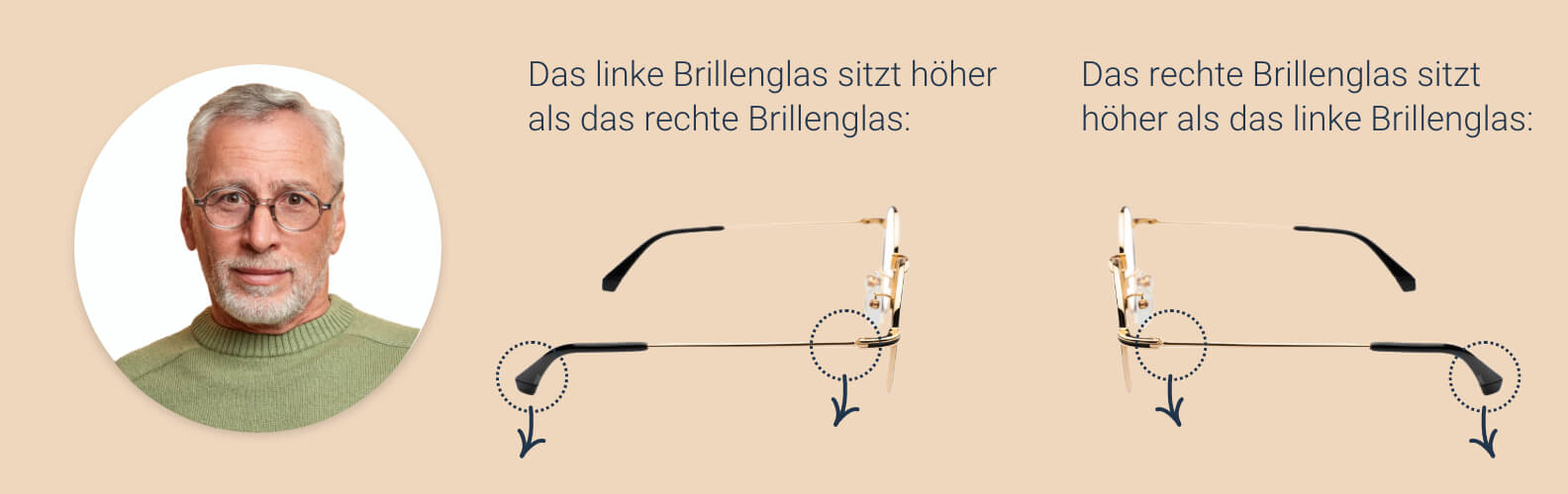 Wie man Brille und Nasenpads lockert