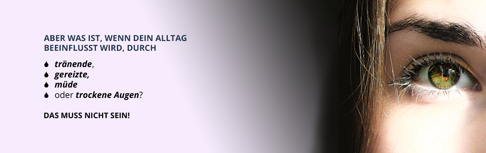 Banner Alcon Systane Augentropfen