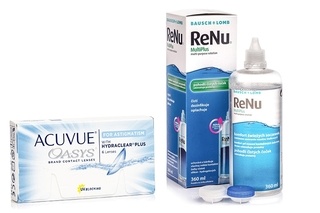 Acuvue Oasys for Astigmatism, 6er Pack + ReNu MultiPlus 360 ml mit Behälter