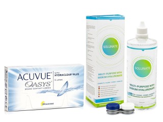 Acuvue Oasys (6 Linsen) + Solunate Multi-Purpose 400 ml mit Behälter